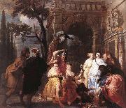 Erasmus Quellinus Achilles among the Daughters of Lycomedes oil painting